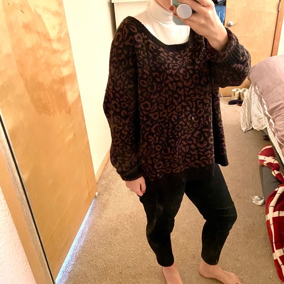 Leopard print Free People sweater - Picture 2 of 5